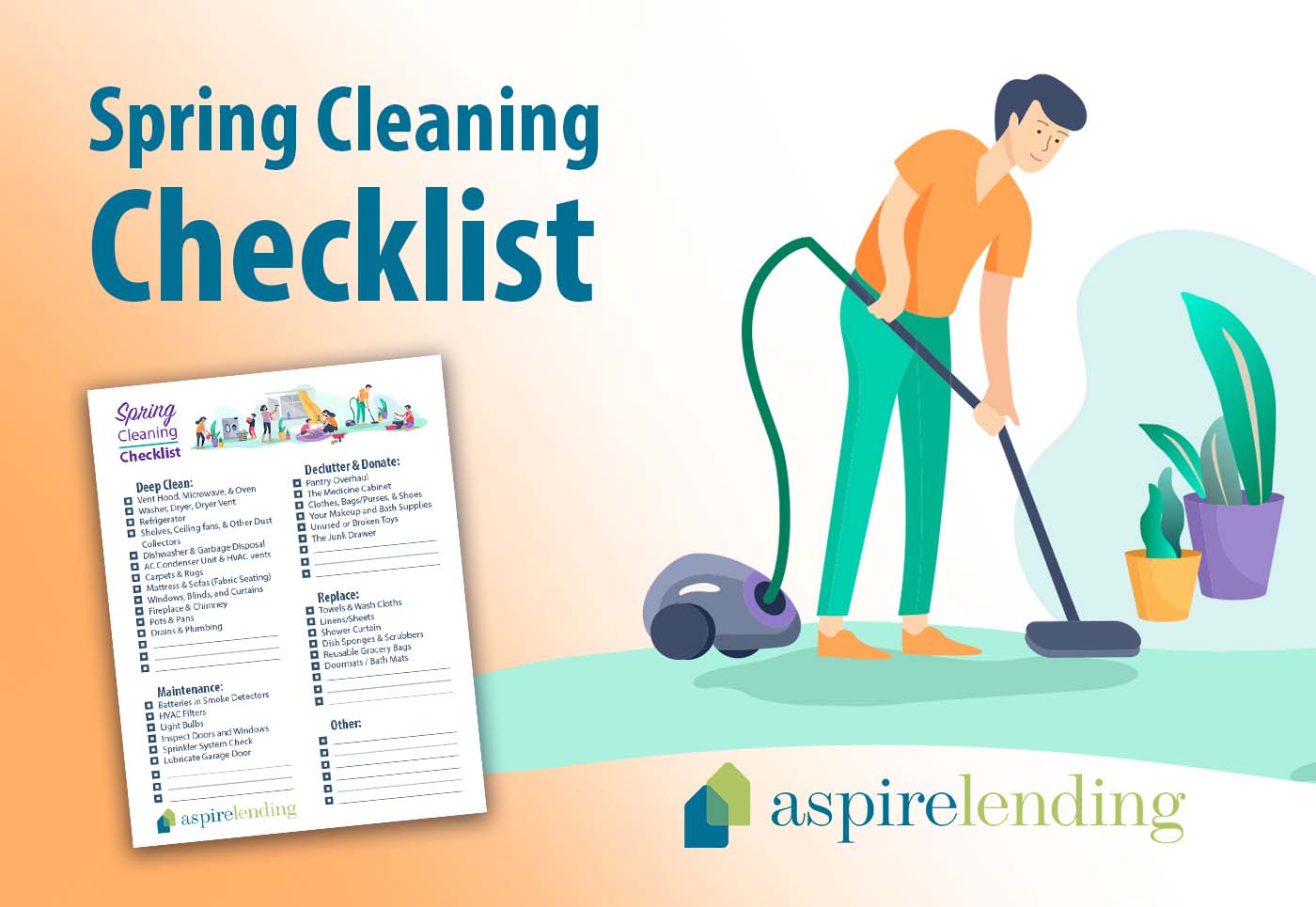Spring Cleaning Checklist Aspire